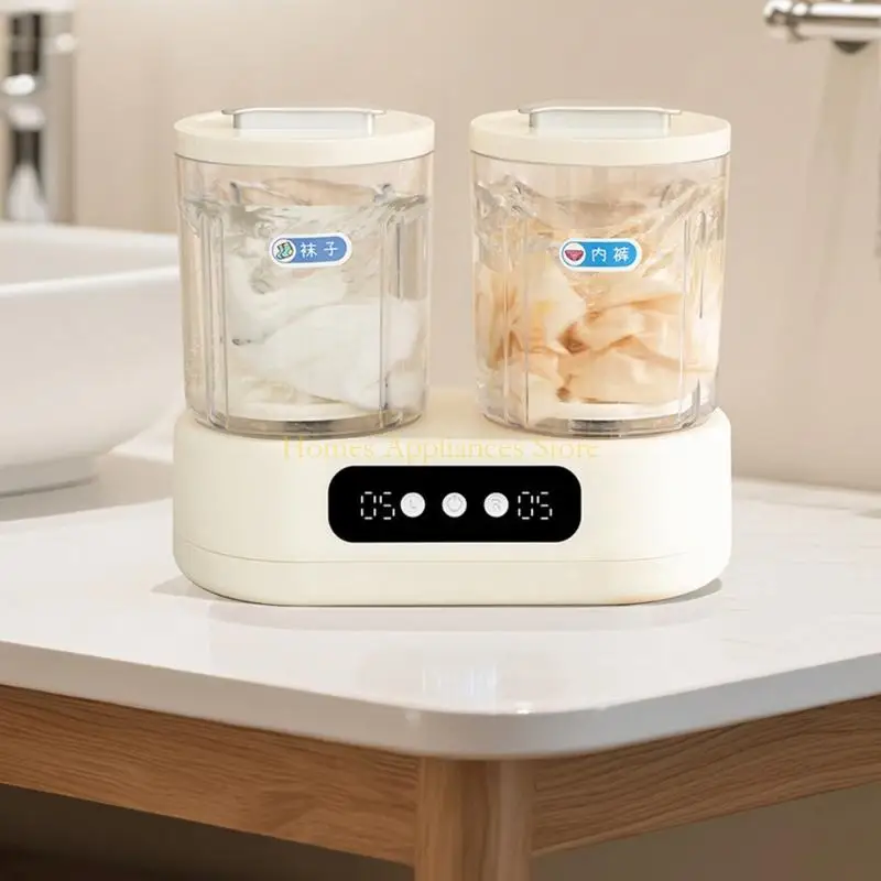 غسالة D0AB ذات حوضين مزدوجين، تصميم دلو مزدوج، مغسلة منفصلة في وقت واحد