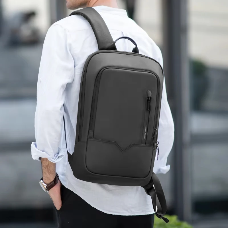 Heroic Knight Men Business Backpack Slim Waterproof 14
