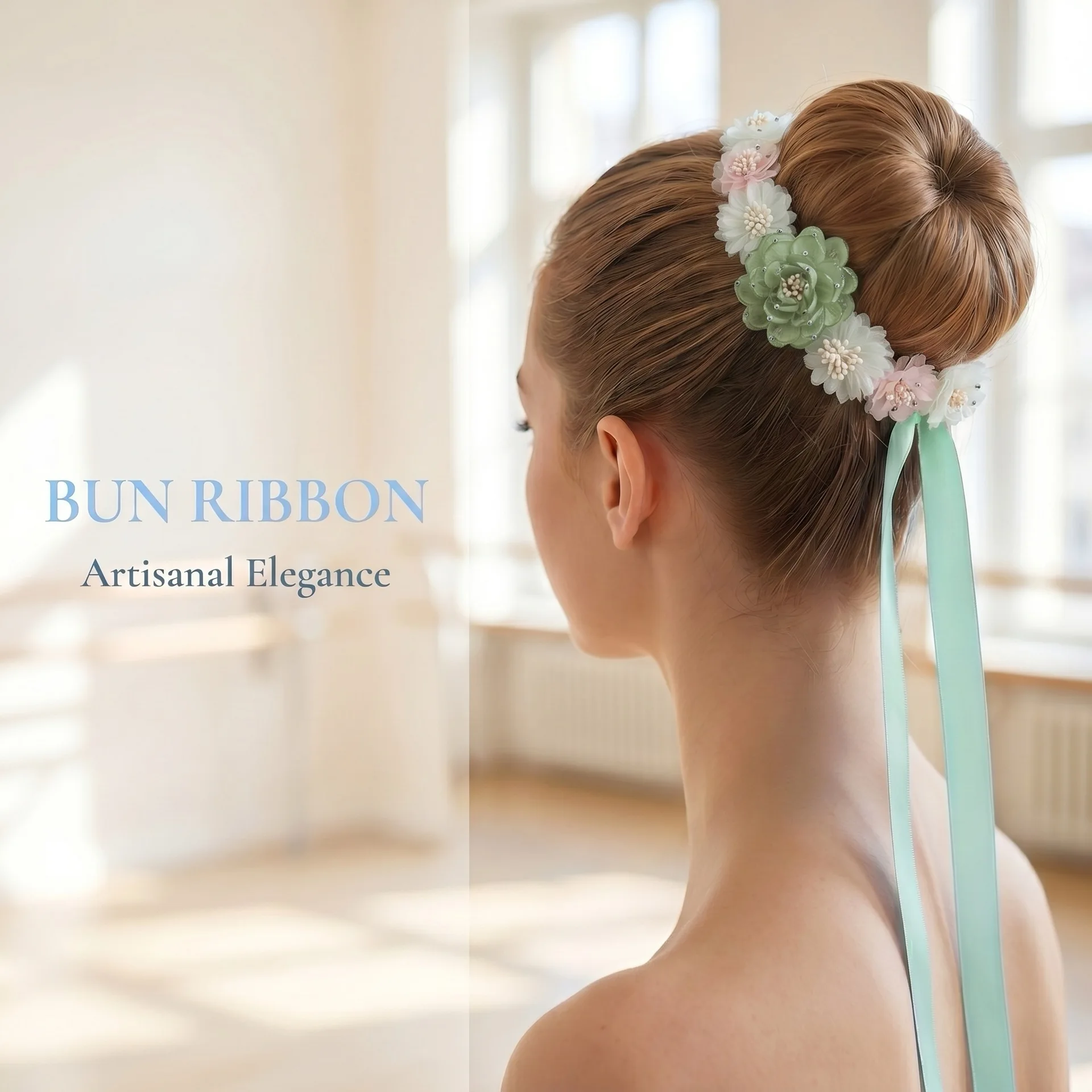 

GOHYPDUG Flowers Women Hair Accessories Bun Ballet Dance Hair Bands Headwear Latin Hair Accessary For Dancers Bun Performance