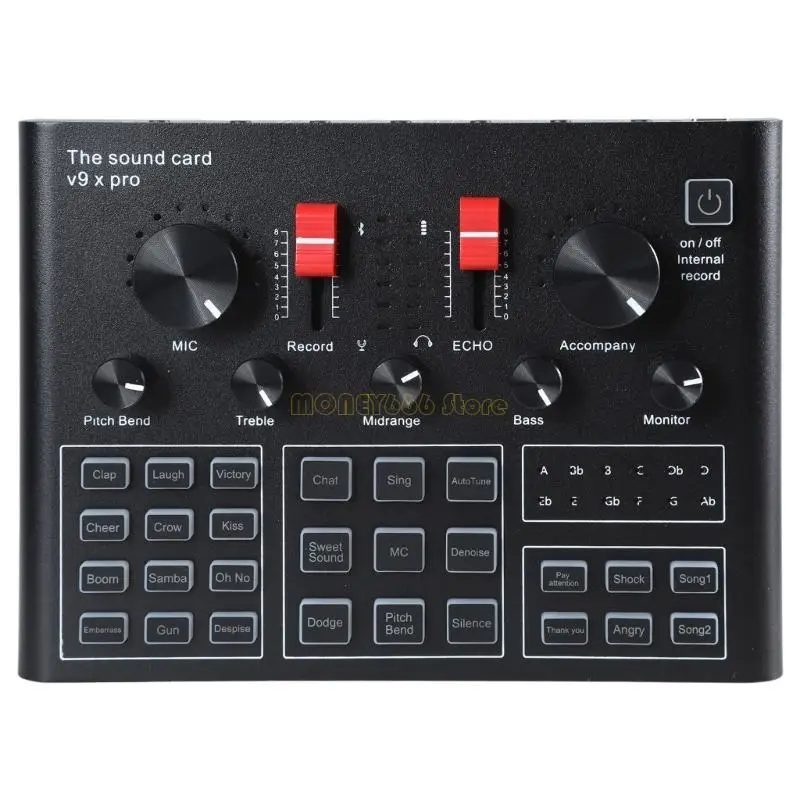 F62C K Song Live Sound Card Set Computer Live трансляция внешняя звуковая карта микрофон