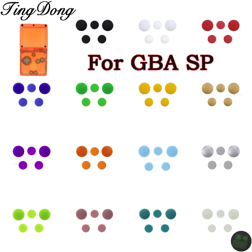 1-5sets Screw Hole Rubber Dust Plug Cover For Game boy Advance SP GBA SP Shell Screw Cap