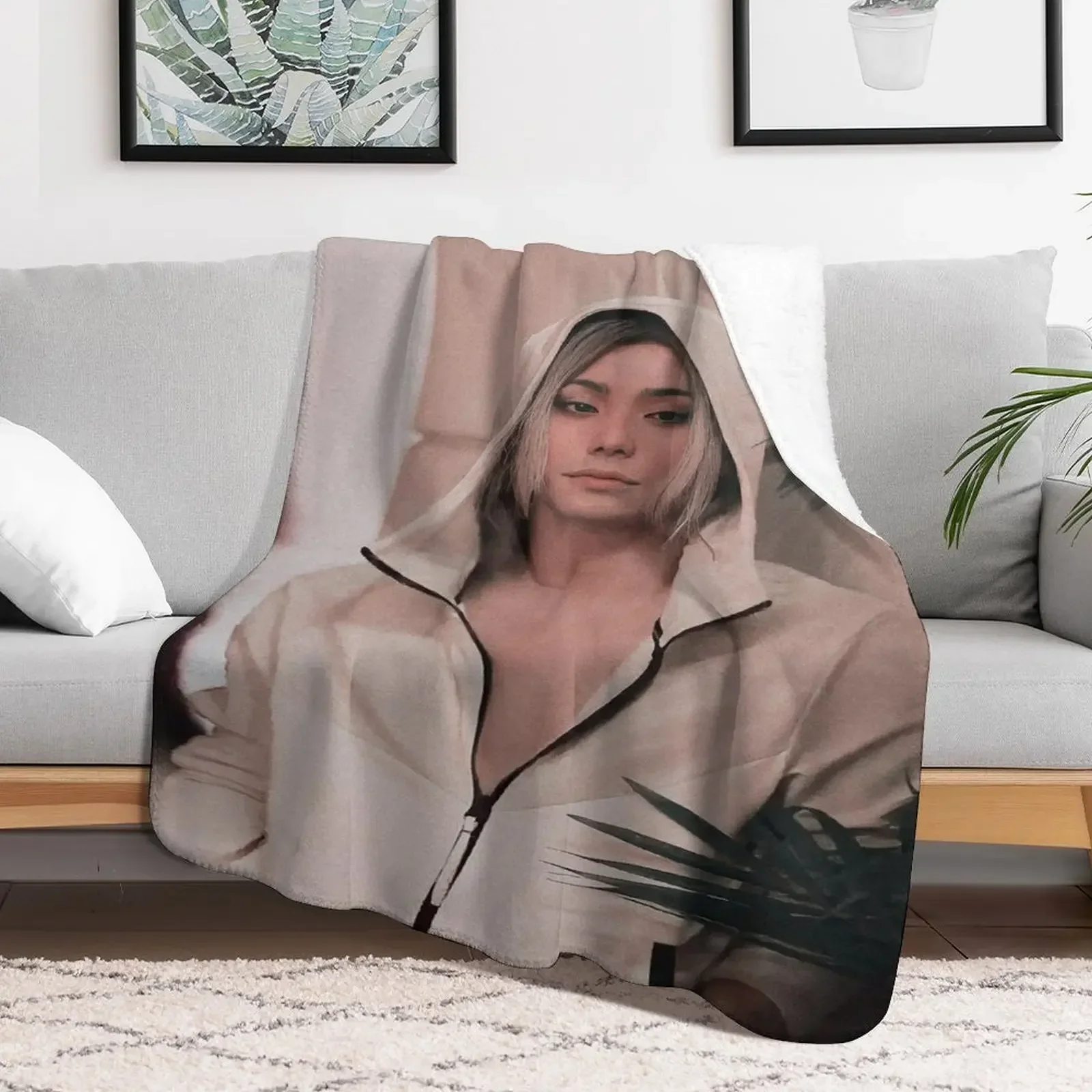 

Chishiya SuperSoft Flannel Throw Blanket Inspired by Alice in Borderland Perfect for Living Room Gifts for Girls Fans and Friend