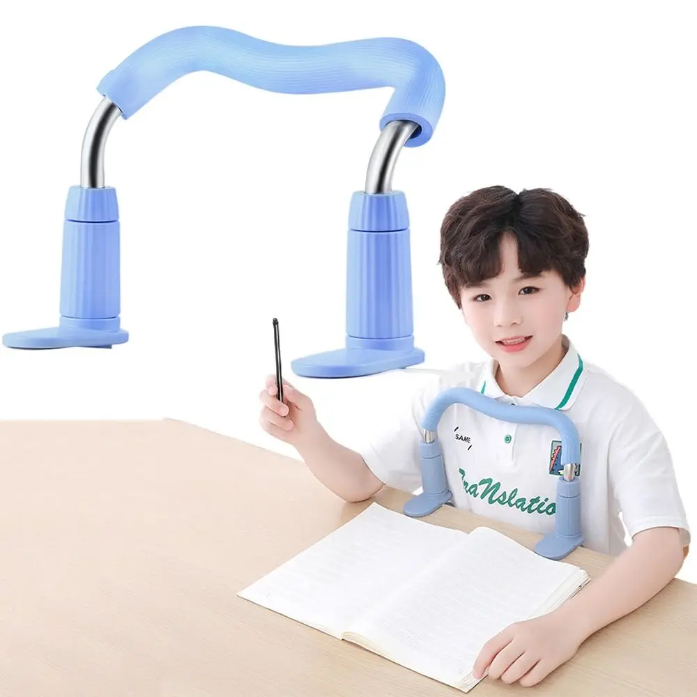 Corrector de postura de escritura correcta, Corrector de postura sentado, ajustable, previene la miopía, soporte de posición de asiento infantil, mesa con Clip