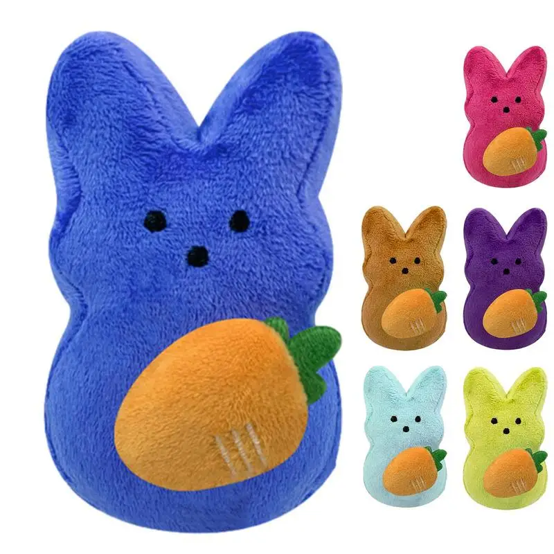 

Bunny Stuffed Animal Cute Stuffed Rabbit with Carrot Soft Plushies Comfortable sofa cushion for kids toys and games accessories