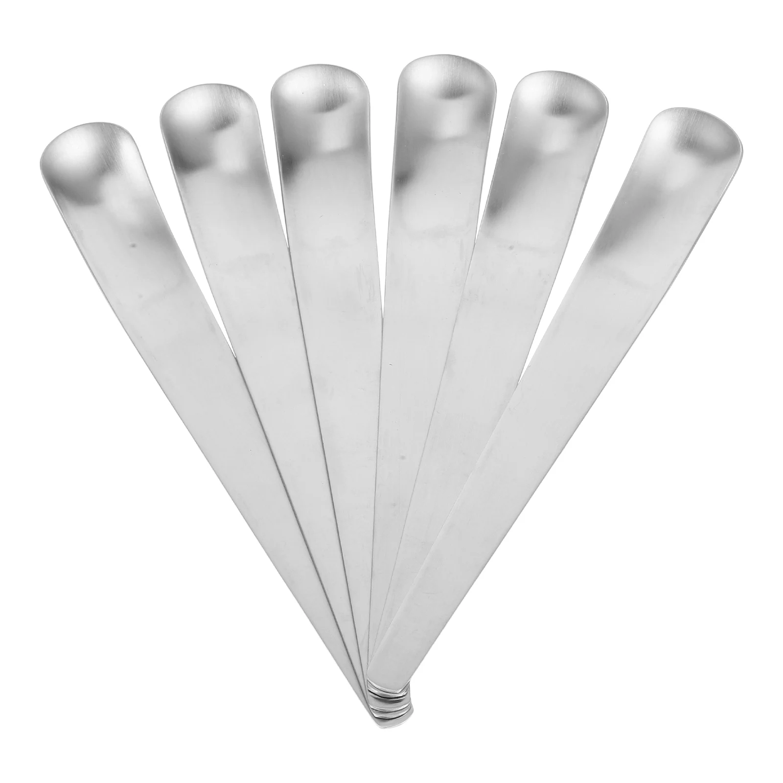 

6pcs Stainless Steel Spoons Thickened Long Handle Dessert Cake Spoon Reusable Kitchen Utensils Metal Mixing Coffee Tea Ice