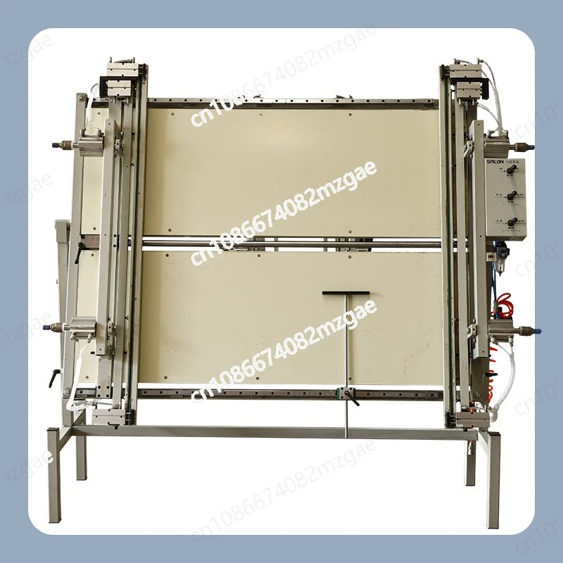 آلة التمدد الهوائية بدون إطار تعمل بالهواء المضغوط آلة تمديد الغرز المتقاطعة لتزيين اللوحة الزيتية