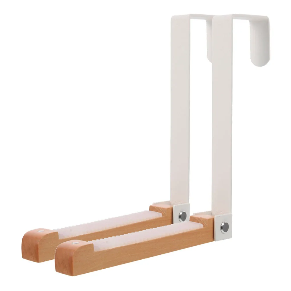 

2 Pcs Door Hook Bathroom Organizer Closet Purses Hanger Fold Back of Hooks Iron Coat for