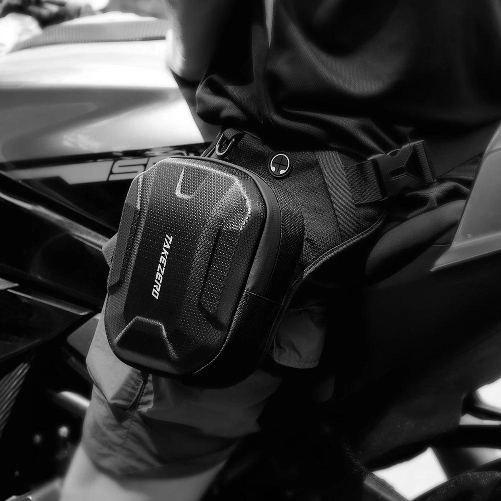 Motorcycle Drop Leg Bag Waterproof EVA Hard Shell Motorcycle Waist Leg Side Bag Men Hip Bum Fanny Pack Mobile Phone Purse Bags
