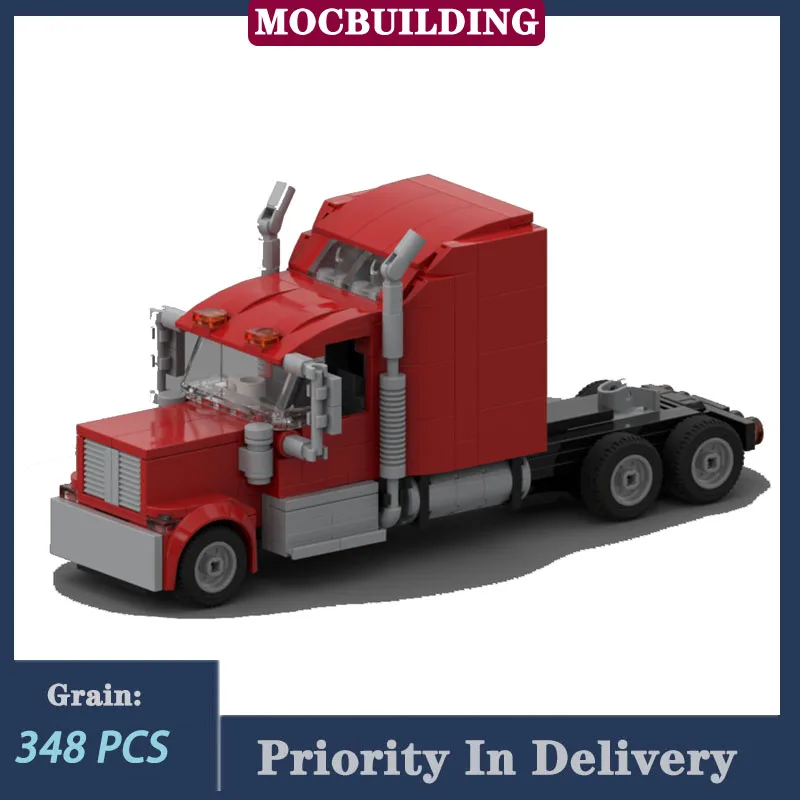 Urban Logging Truck HT-5000 Cargo Transport Vehicle HT-5300 Model Building Block MOC Semi-trailer Truck W900 Collection Toy Gift