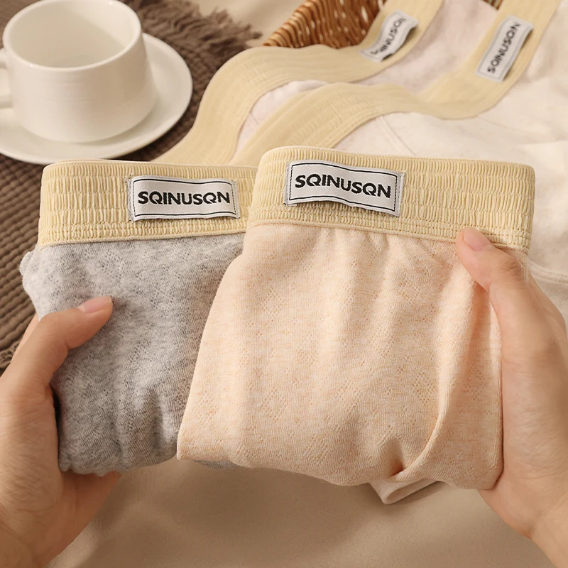 SQINUSON Мужские трусы-боксеры из 95% хлопка +5% спандекса |   Ультра-мягкий дышащий и эластичный |   Мягкие пастельные цвета