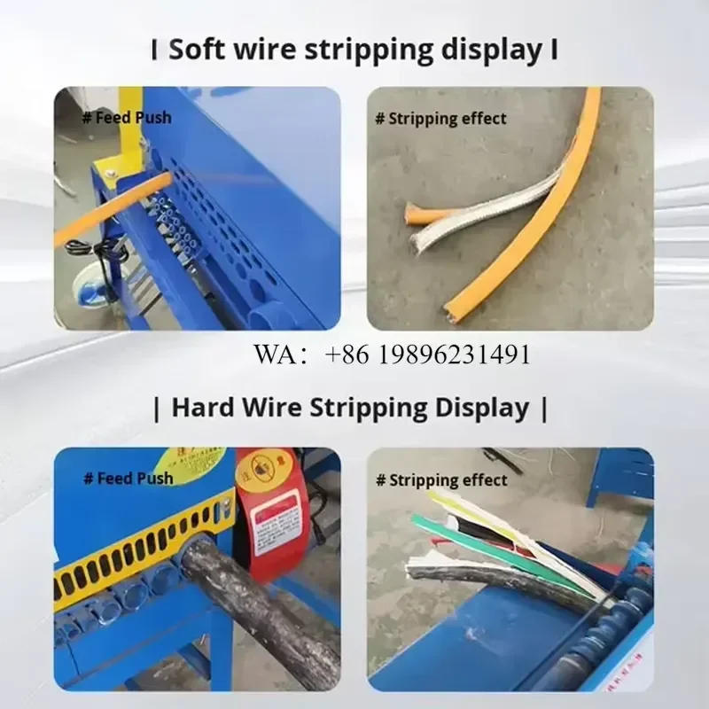 Wmwmnu for Lansing F50-2 Industrial Automatic Wire Stripping 1-50mm High Capacity Scrap Copper Cable Stripper for