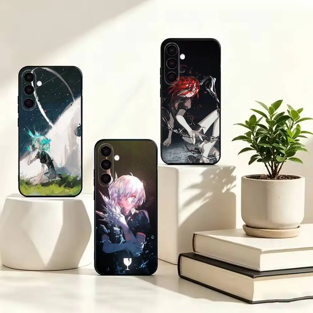 Anime H-Houseki no Kuni  Black Soft Silicone Phone Case For Samsung Galaxy A73 A72 A71 A70 A53 A52 A51