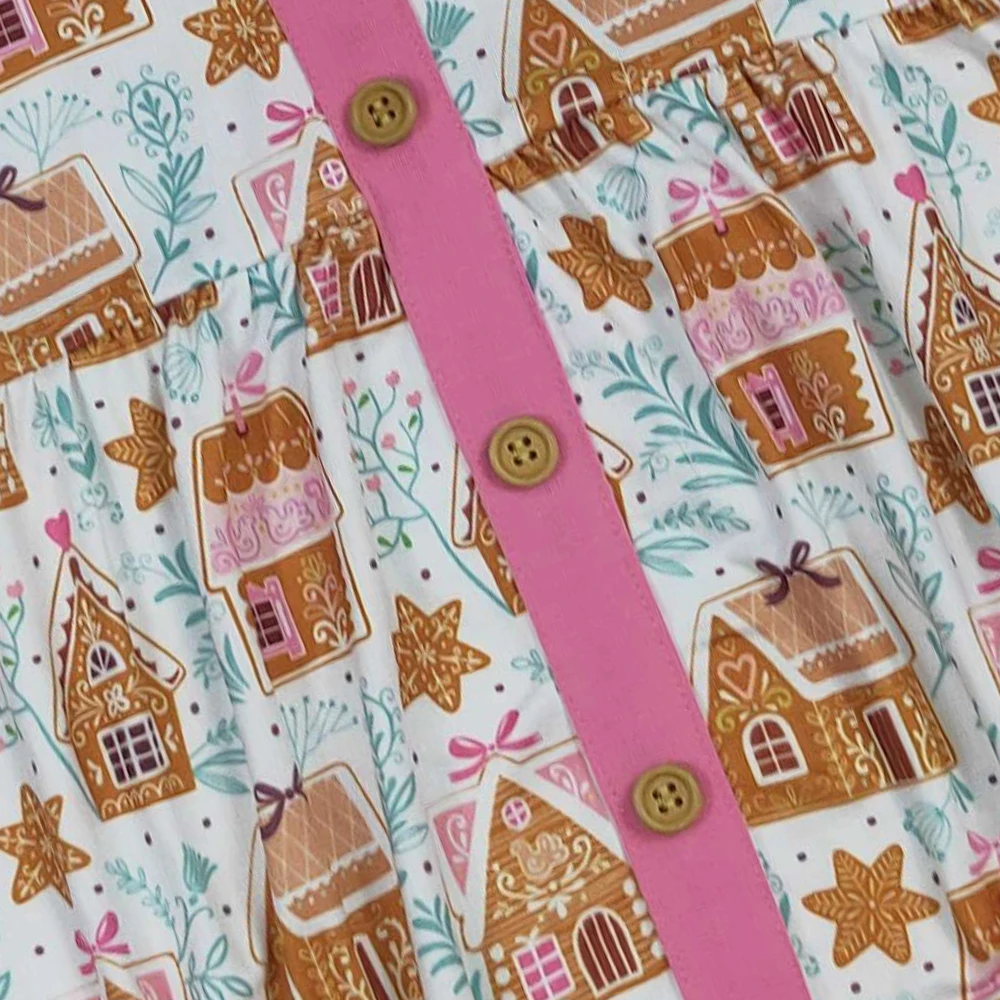 新生児カバーオールクリスマス秋女の赤ちゃん長袖ボタンロンパース子供フリルボディスーツ幼児幼児ハウススノーフレークバブル