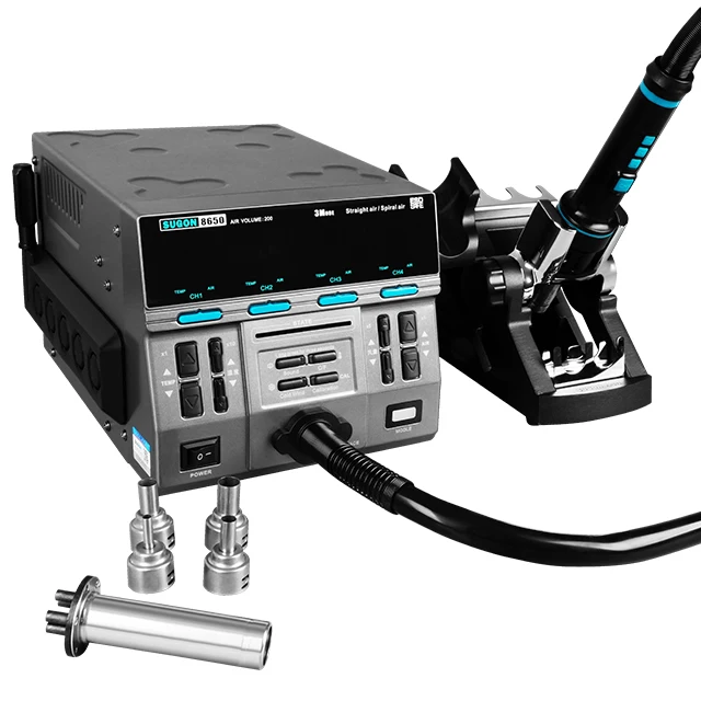 SUGON 8650 Professional Version Soldering Rework Station Hot Air  Rework Station SUGON 8650 Heat