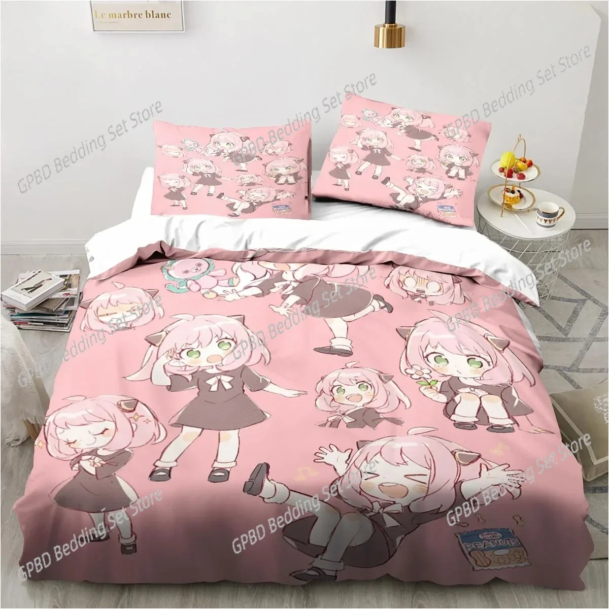 

SPY×FAMILY Anime Comforter Bedding Sets Cartoon Duvet Cover Pillowcase Full Size Queen King Quilt Cover Single Double