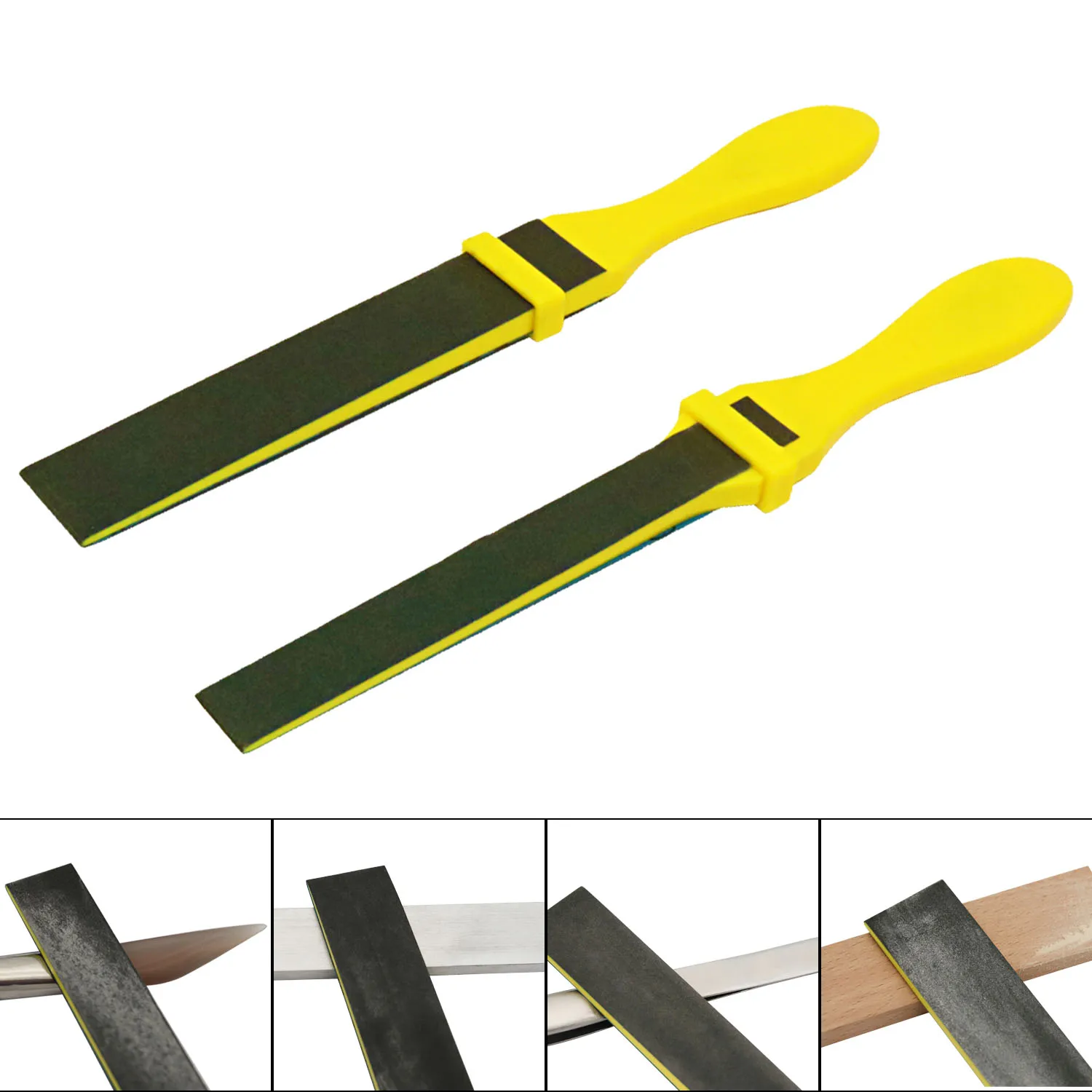 

4pcs Hand Sanding Tools Roll for Metal Jewelry Repair Polishing Tools Half Round Polishing Roll Square Sandpaper Clamp