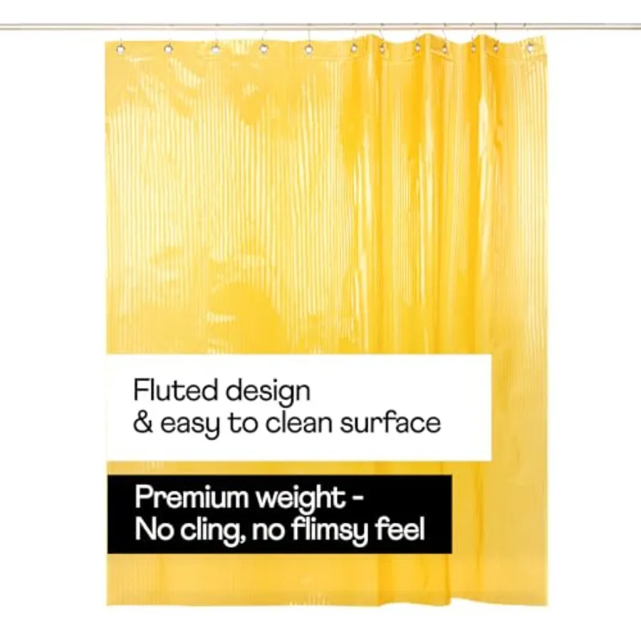 

Рифленая шторка для душа 72" x 72" - предотвращает разбрызгивание воды - современный стильный дизайн - экологически чистый материал - простое в уходе и долговечное использование