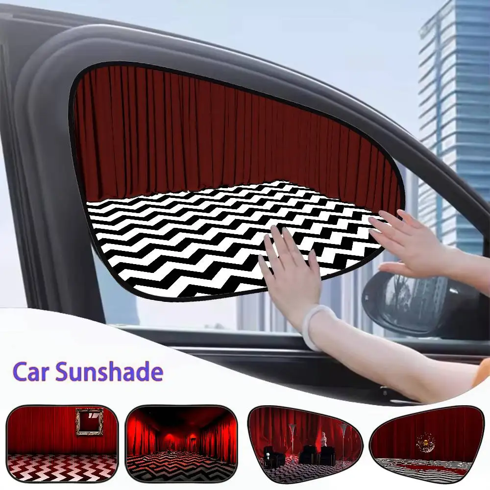 

T-Twin P-Peaks Movie Car Sunshade Summer Car Window Cover Film Sunshade Sunscreen Baby Side Window Sunshade Curtain Sunblock