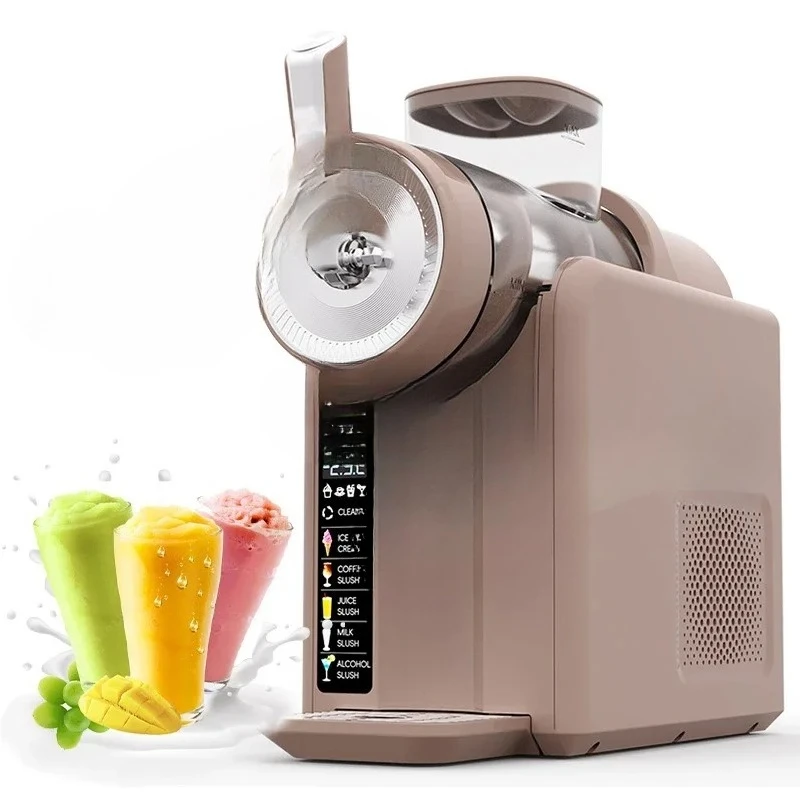 Automatic Home Use 6-in-1 Ice Cream & Slushie Maker 6 Preset Frozen Drink Slushie & Soft Ice Cream Machine