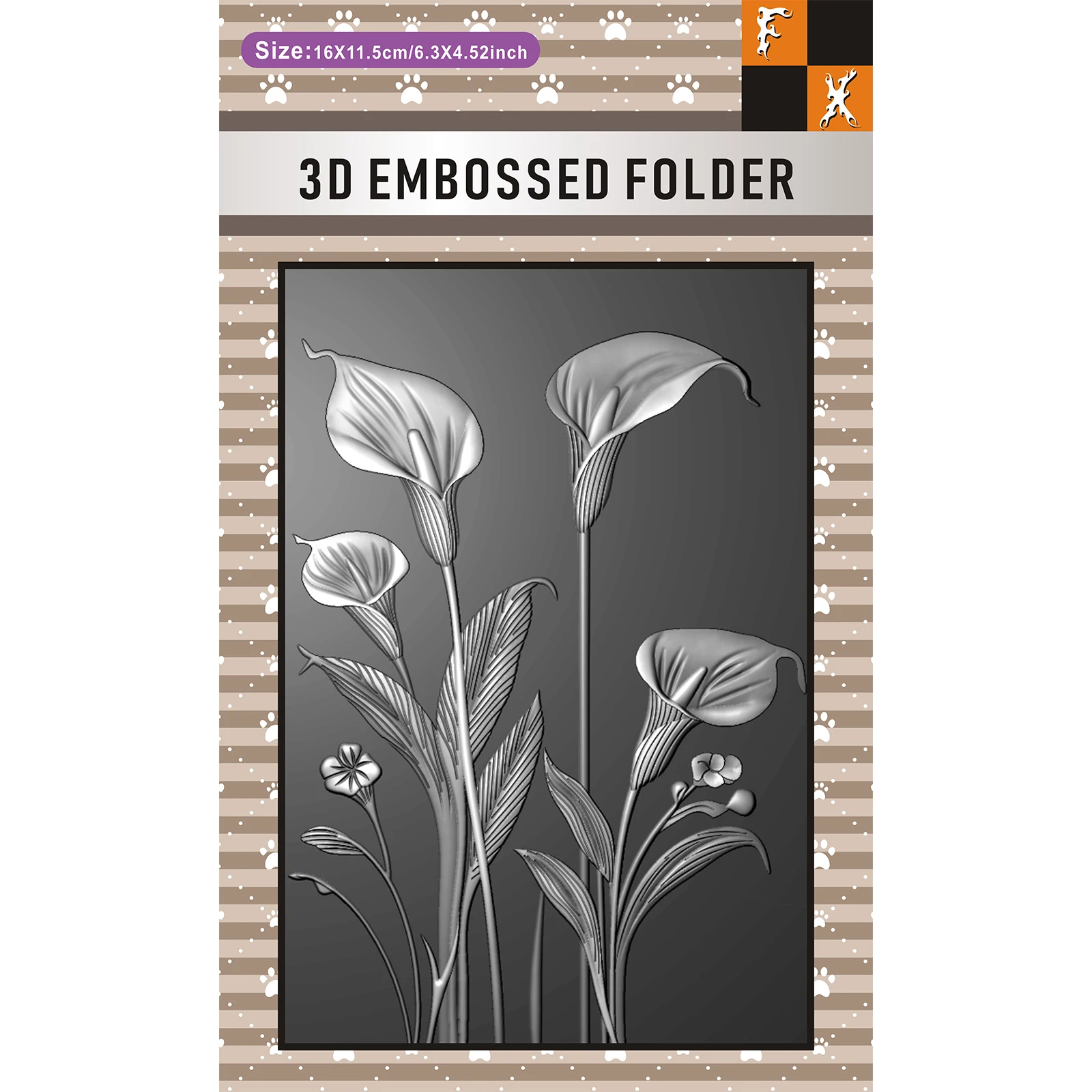 The eternal blooming background template design of horseshoe lotus -3D embossed folder - vibrant floral patterns, perfect for DI
