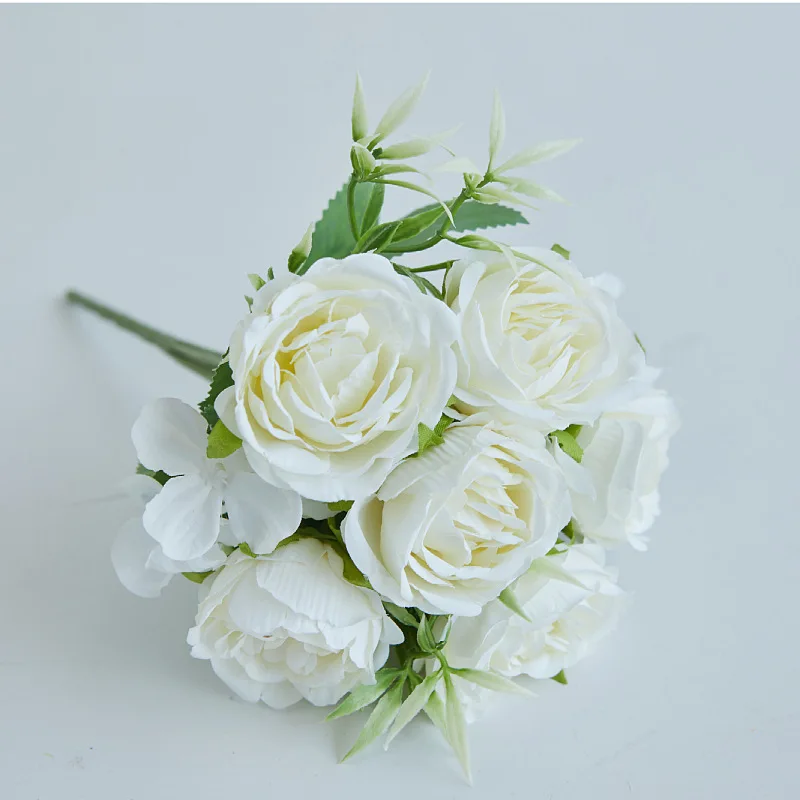 Artificial Flowers White Artificial Peonies Fake Peony Bulk Silk Flower  Centerpieces Table Cemetery Home Office Wedding Decor