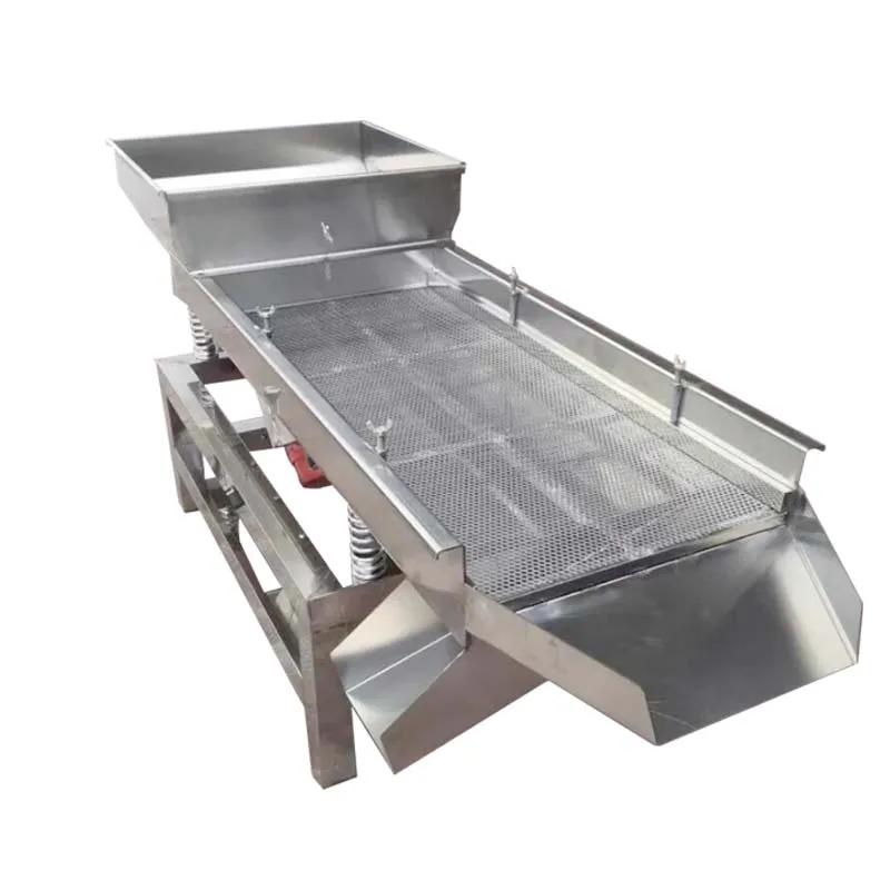 스테인리스 스틸 곡물 선별기 다기능 전기 맞춤형 선형 진동 스크린 기계 (쌀, 콩용)