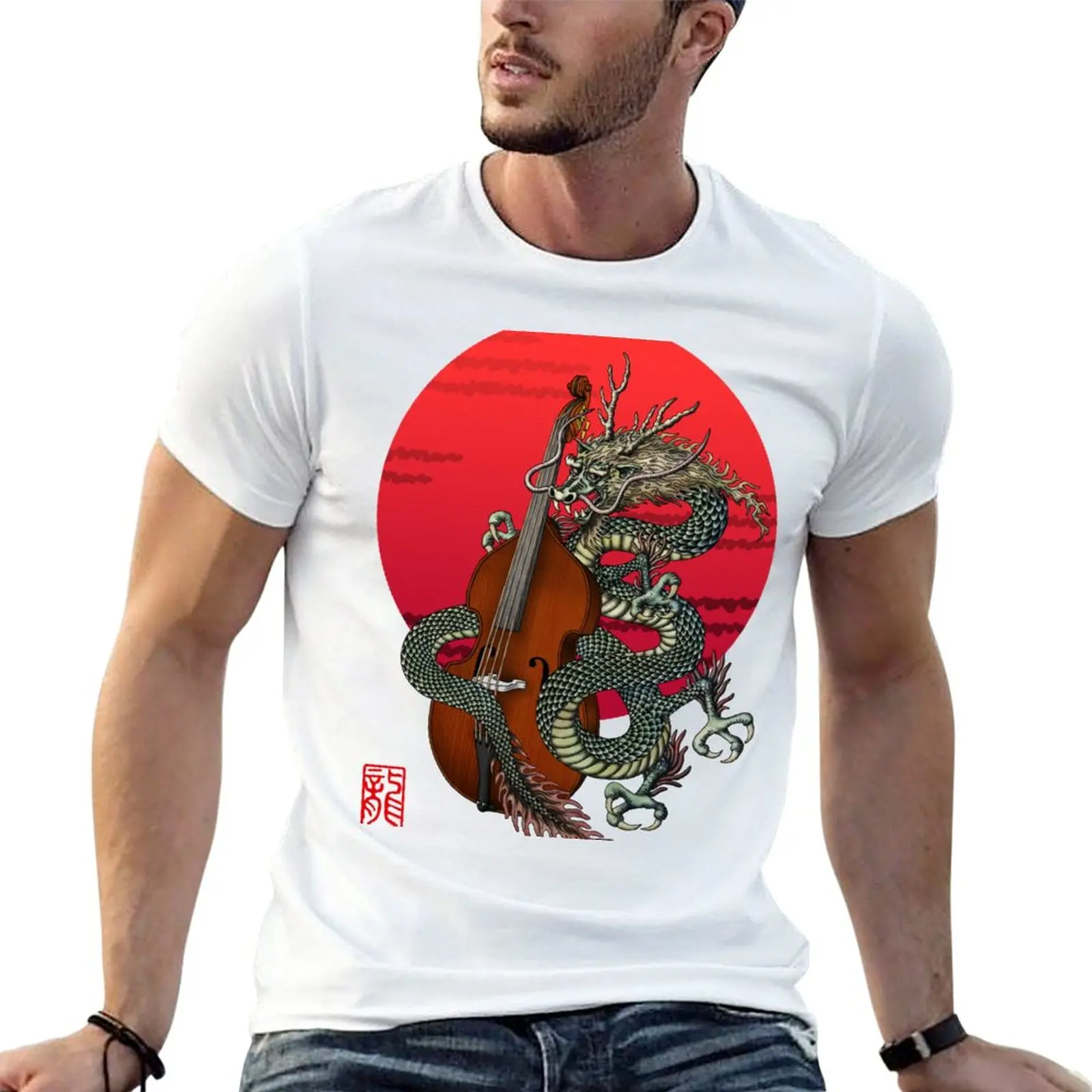 Dragon Contrabass T-Shirt sweat shirt quick-drying t-shirt Blouse t shirts for men pack