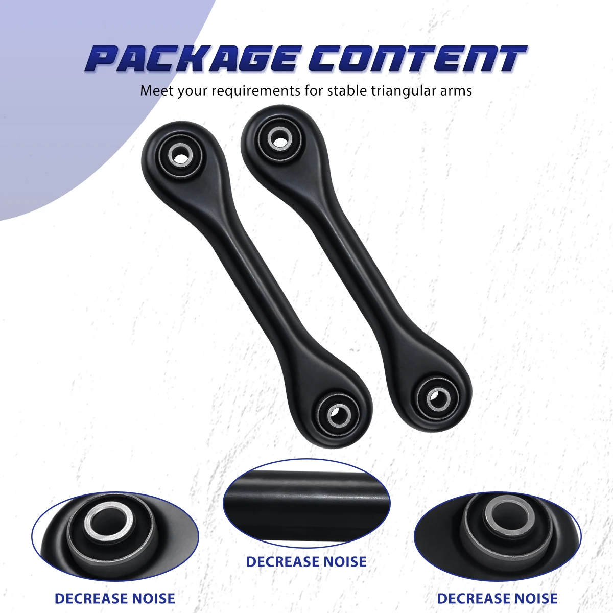 AzbuStag 4Pcs Rear Upper Lower Forward Control Arm Suspension for FORD FOCUS C-MXA MAZDA 3 5 VOLVO C30 C70 S40 V50 2000-2018