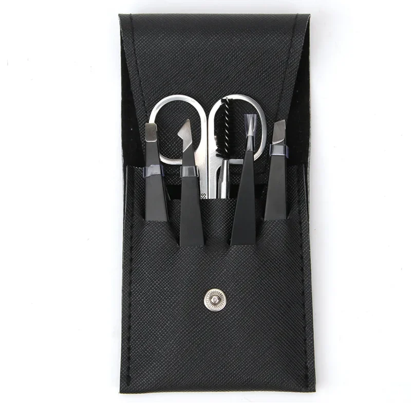 Six-piece Eyebrow Trimmer Set Stainless Steel Eyebrow Tweezers Pluck Eyebrow Tweezers Multi-function Eyelash Tweezers Eyebrows