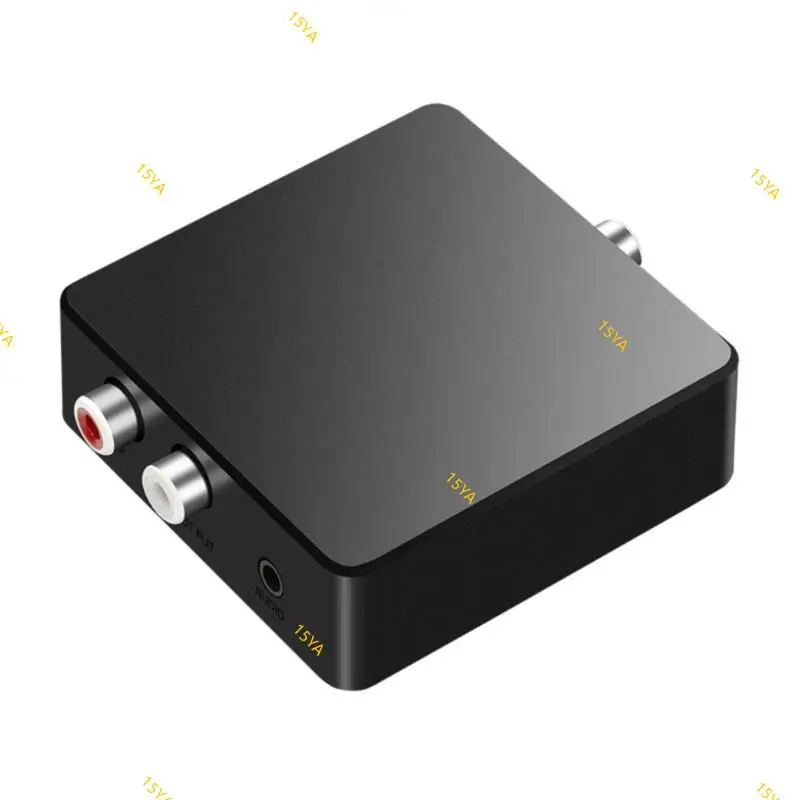 

15YA Compactly Coaxial Audios Adapter Converts SPDIF Coaxial to 2RCA 3.5mm Port for Enhances Sound Quality for Home Theater