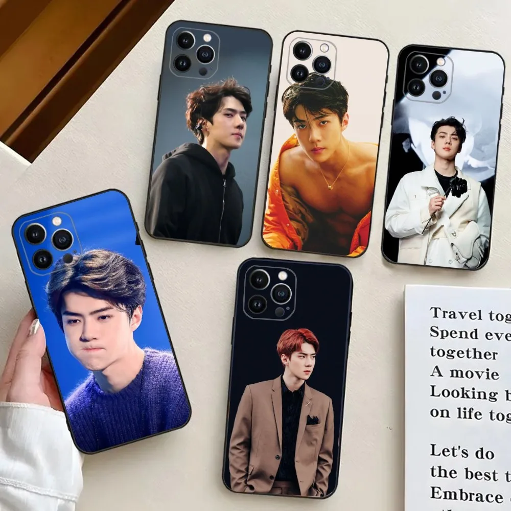 Oh Se Hun E-EXOs  Phone Case For iPhone 15,14,13,12,11,Plus,Pro Max,XS,X,XR,SE,Mini,8,7 Soft Silicone Cover