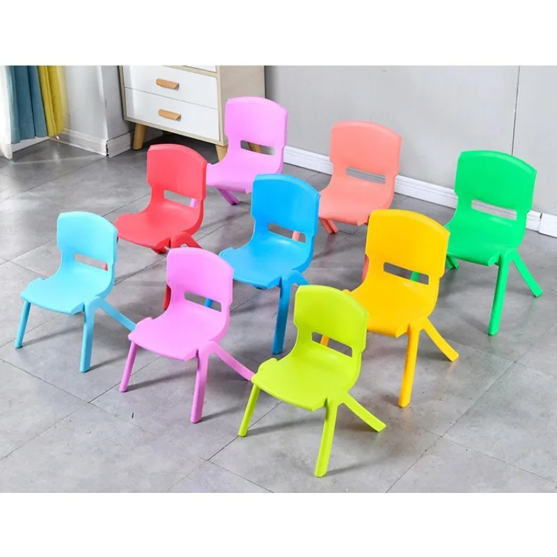 

Lightweight Home Preschool School Classroom Seating Stackable Stool Kindergarten Kids Plastic Chairs for Dining Gym Стул Chair