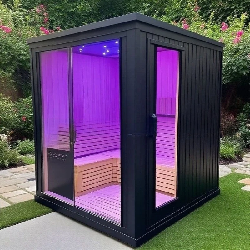 Outdoor waterproof sauna sauna stove wet steam room outdoor single double household far infrared steam room