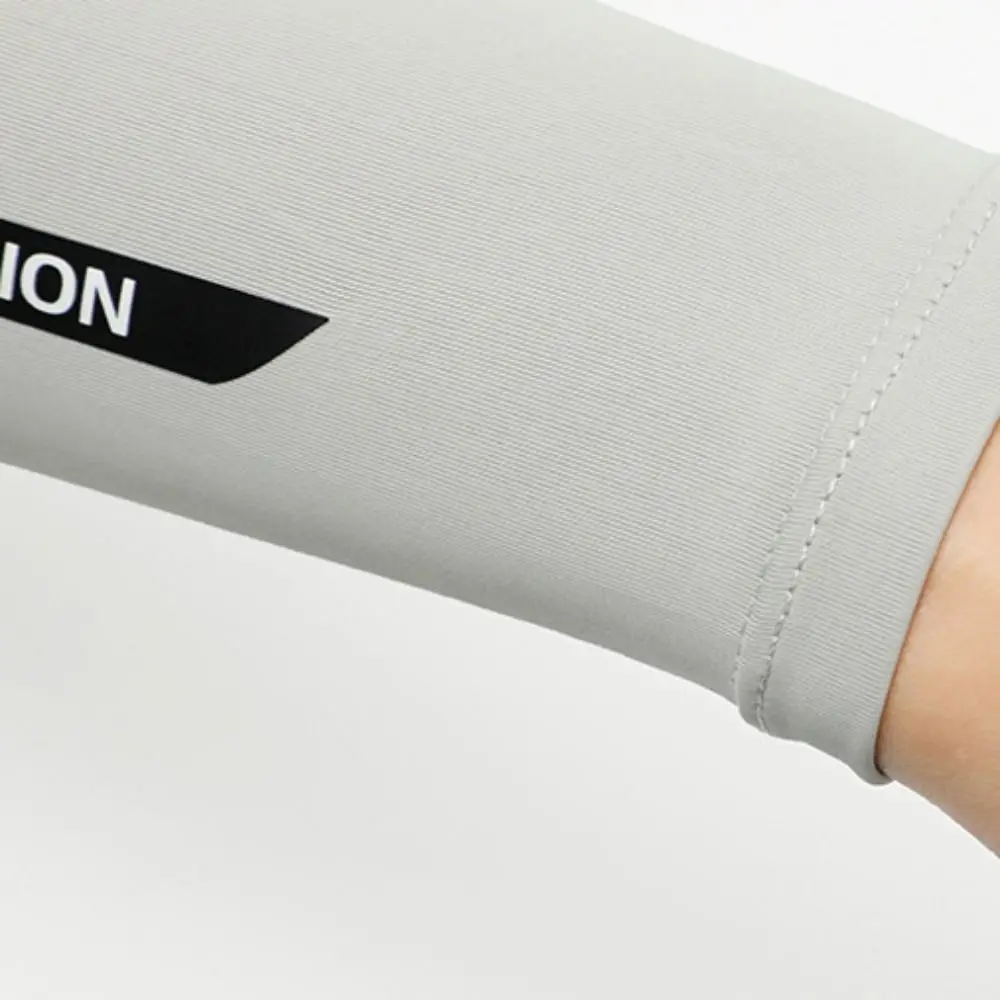 

1 Pair Stretchy Breathable Arm Sleeve UV Protection Thin Cycling Sport Sleeve Quick Dry Ice Fabric Sleeve Female Male