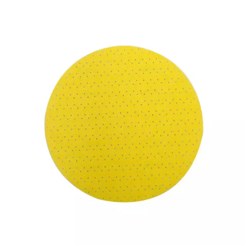 SATC 225 mm Yellow Drywall Sandpaper Hook and Loop Aluminium Oxide Abrasive Sanding Disc OEM