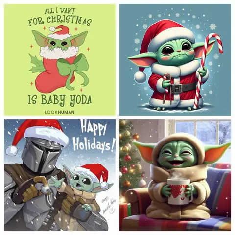 5d bricolage diamant Art peinture Kits nouveau 2024 broderie mosaïque point de croix noël bébé Yoda décor à la maison cadeau pour enfants artisanat