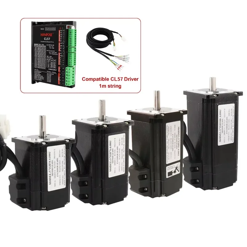 

HANPOSE Nema 23 Servo Stepper Motor 57EH56/76/83/100/112+CL57 4.0A 1.3N. m Closed-loop Motor