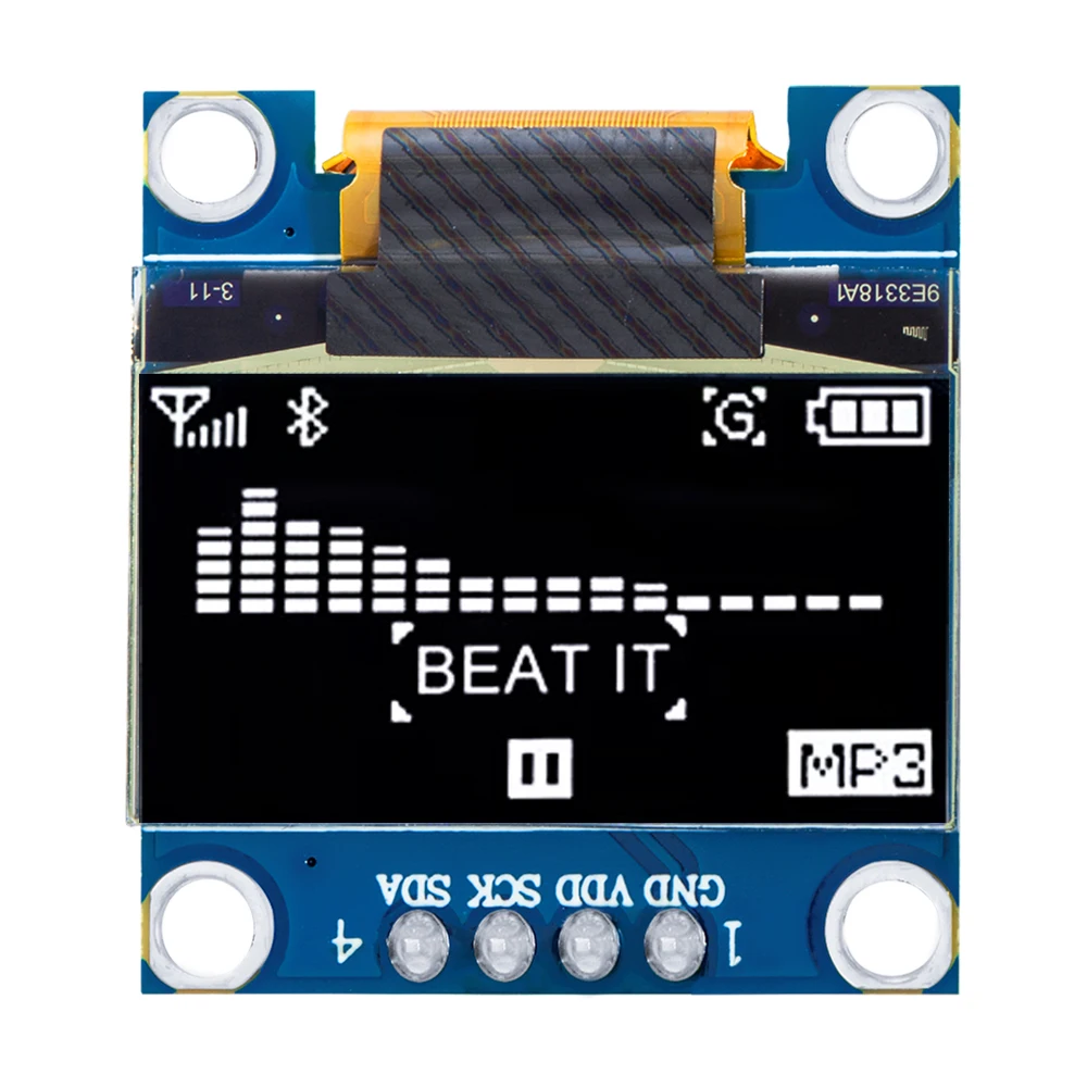 Produktbild von 0,96 Zoll OLED Display – IIC, 128x64, Ultra-niedriger Stromverbrauch, 3–5V, Für Arduino & Co.
