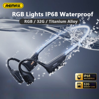 Remax IPX68 Waterproof Swimming Neckband Wireless Headphone Bluetooth 5.4 32 GB MP3 Player HIFI Bass Music Sport Earphone 32GB