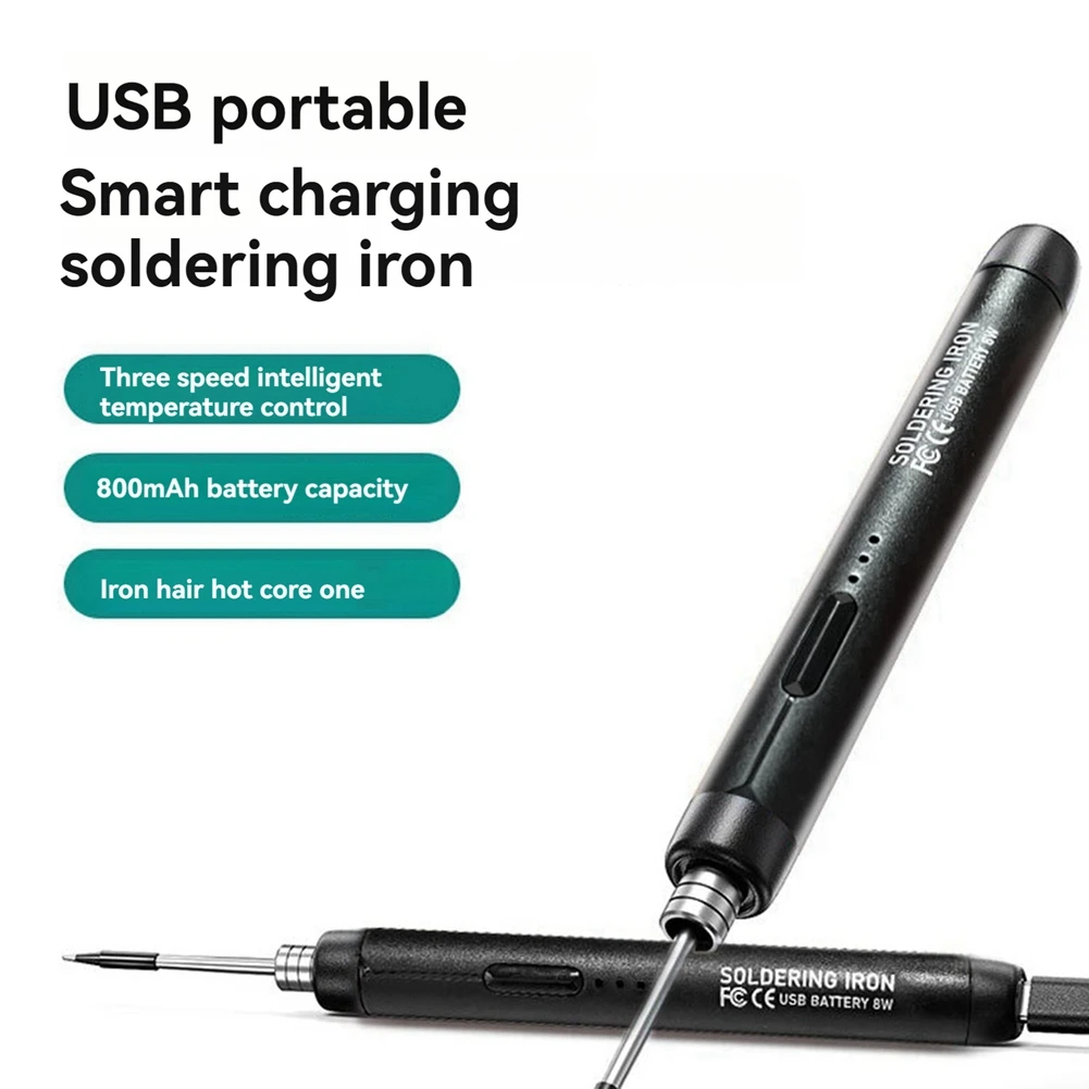 

ABRW-Electric Soldering Iron Set Mini Home DIY Manual Soldering Tools 3 Heating Settings For Welding Repair Tools