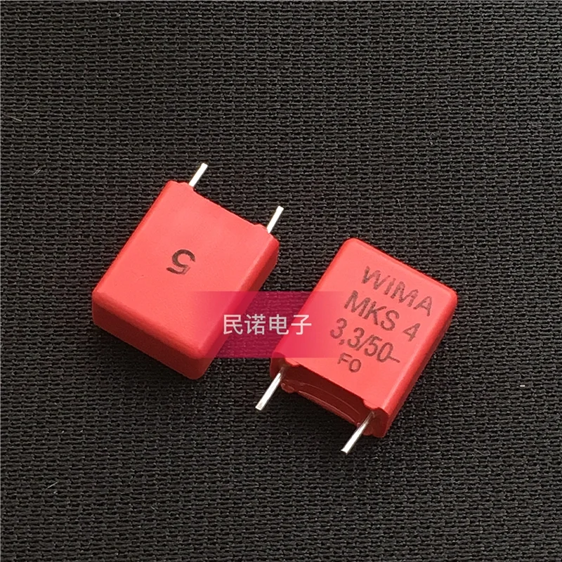 

5/10/50pcs German WIMA Film Capacitor MKS4 50V 3.3UF 50V 335 3U3 Pitch 7.5mm Audio passive capacitor