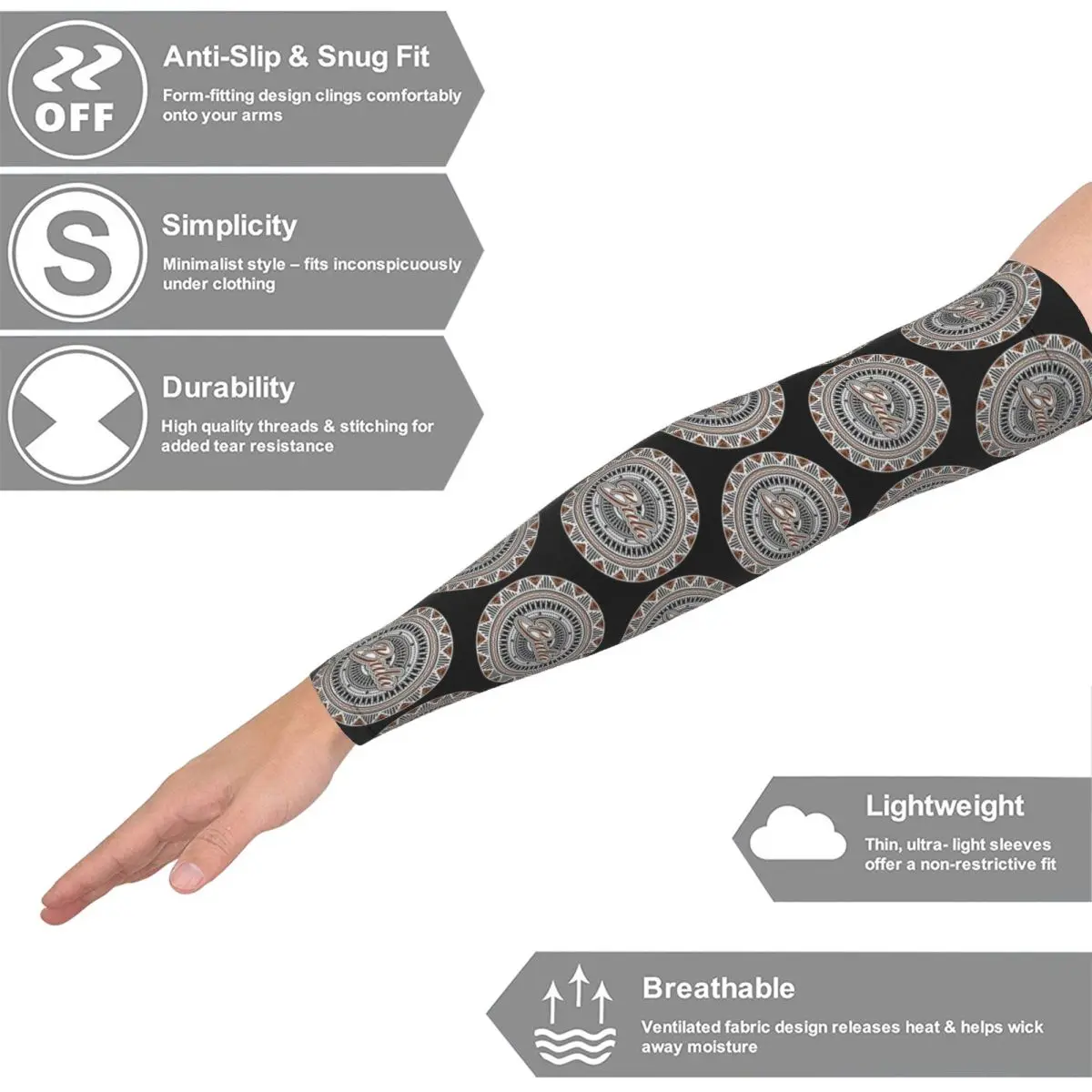 تصميم Fiji Bula Kesakesa بأكمام أذرع تبريد للرجال والنساء للحماية من أشعة الشمس فوق البنفسجية وتغطية الوشم الرياضية والتبريد وركوب الدراجات