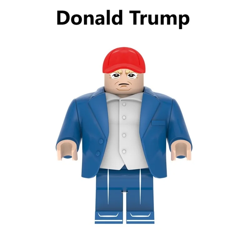 USA Star Mr President Donald Trump Building Block Abraham Lincoln Mini Action Figure Toys