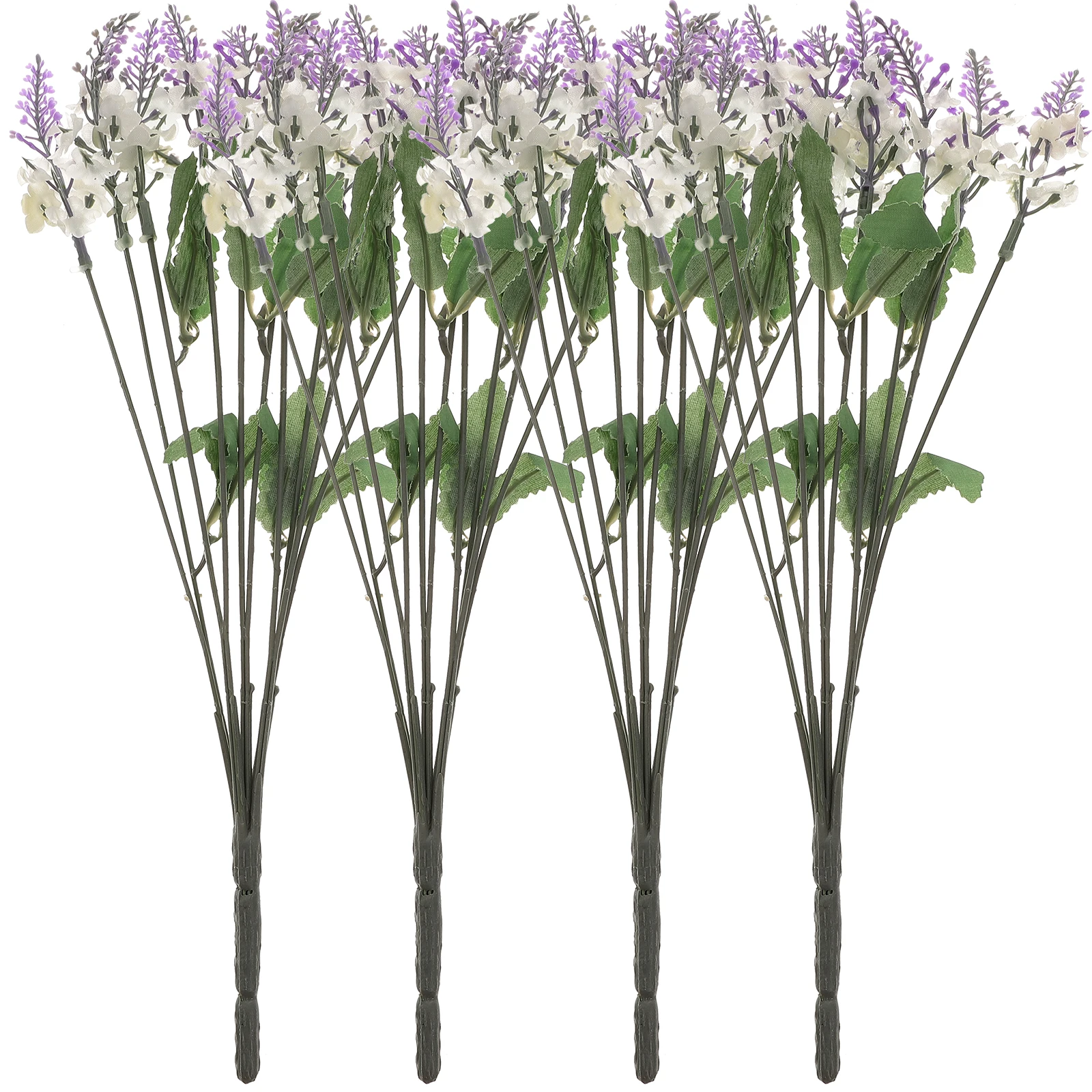 

4 Pcs Artificial Lavender Bouquet Home Balcony Decor Elegant Simulated Flower Adornment Fake Plants Beautiful