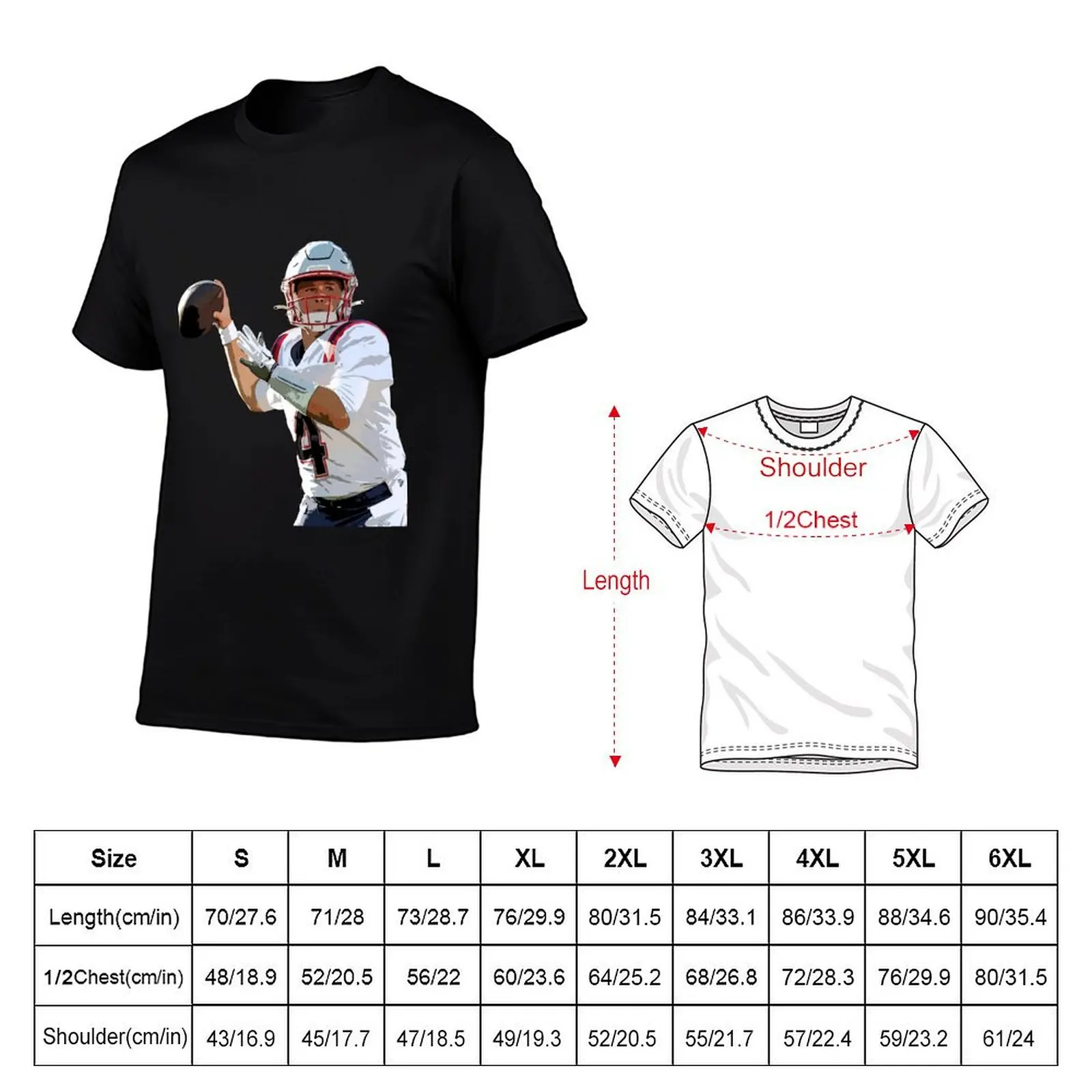 Bailey Zappe T-Shirt aesthetic clothes shirts graphic tees T-shirt men