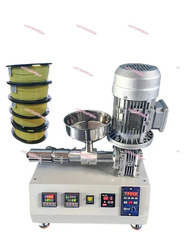 Small Extruder Micro Plastic Extruder Rubber Powder 3D Printing Line Single Screw Extruder Desktop Type