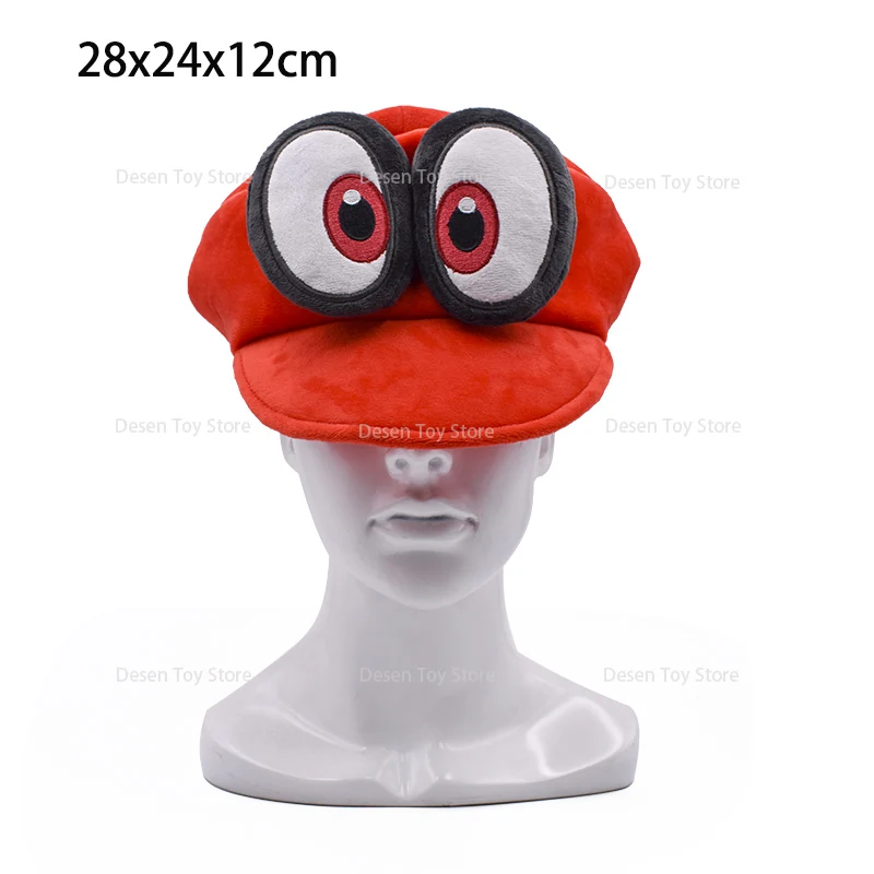 Anime Mario Plush Cappy Hat Bros Luigi Wario Cosplay Caps Gifts for Adults Kids Party Toys