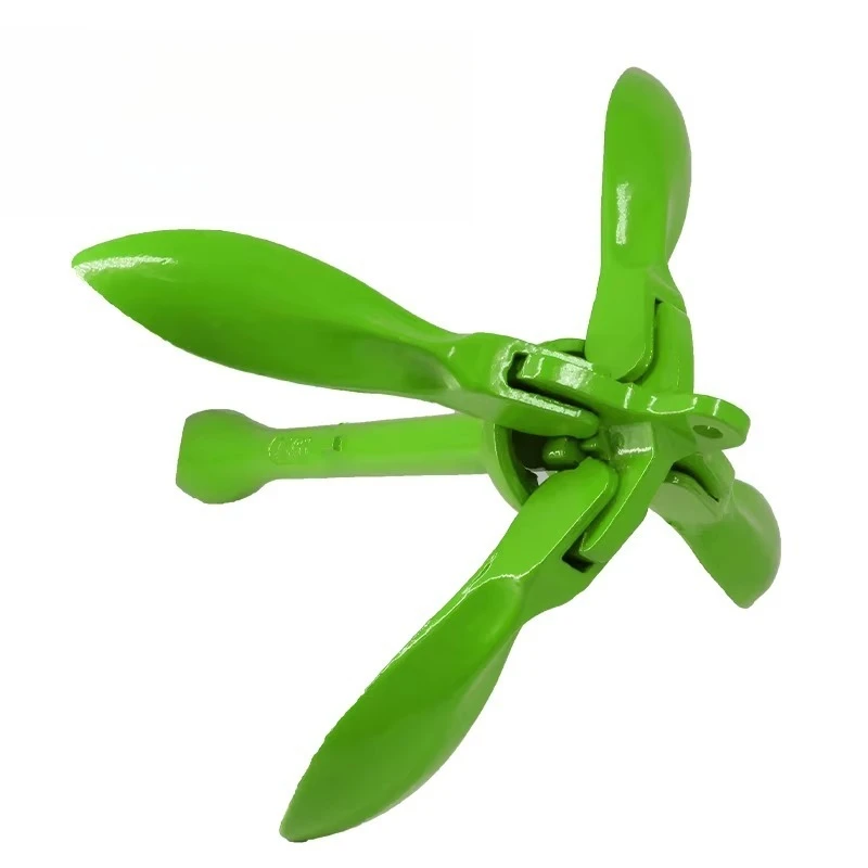 Marine Hardware 3KG Carbon Steel Galvanized Boat Anchor 1.5KGS Folding Anchor Kit for Boat Yacht