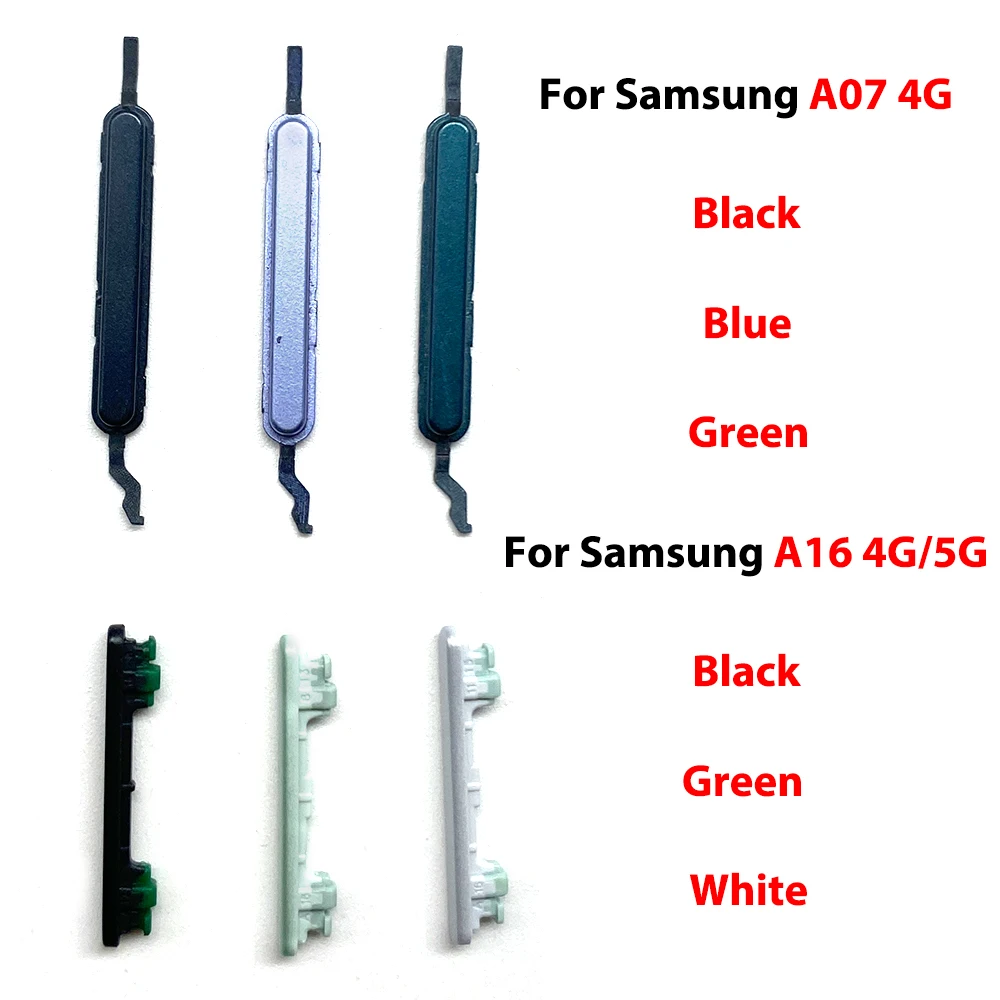 Side Keys Power and Volume Buttons Replacement Parts For Samsung A07 A15 A17 4G A16 4G 5G A56