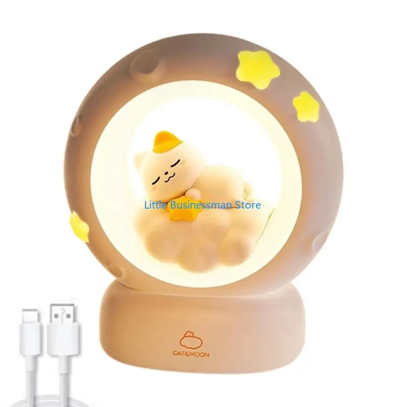 Touch Dimming Night Light with Warm Light for Desks and Shelves M76A